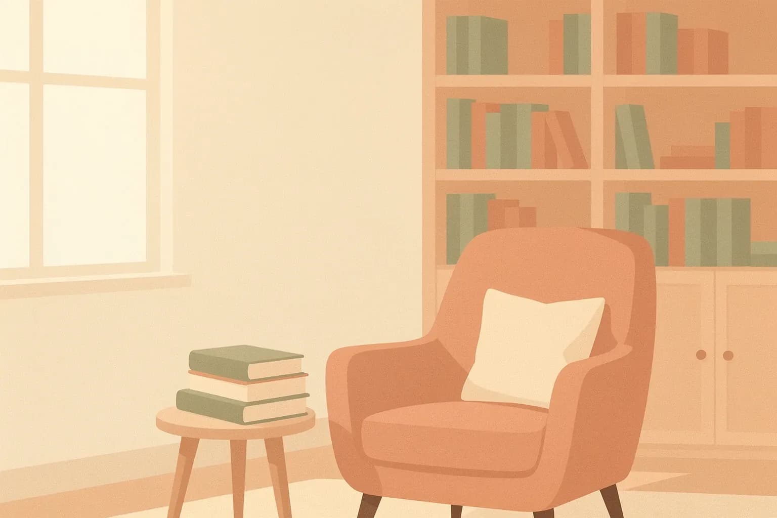 Books stacked on a table