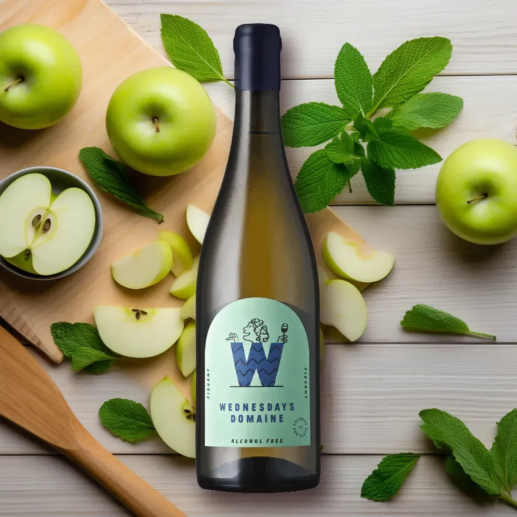 Wednesday's Domaine Piquant Alcohol-Free White Wine (0.04% ABV)