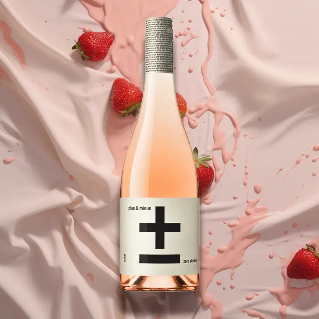 Plus & Minus Alcohol-Free Rosé Wine (0.5% ABV)