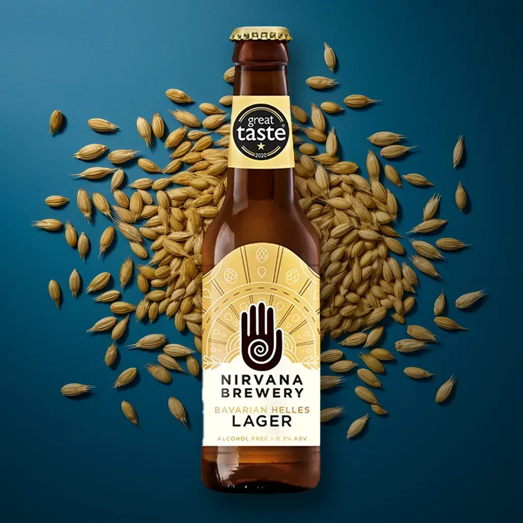 Nirvana Bavarian Helles Alcohol-Free Lager (0.3% ABV)