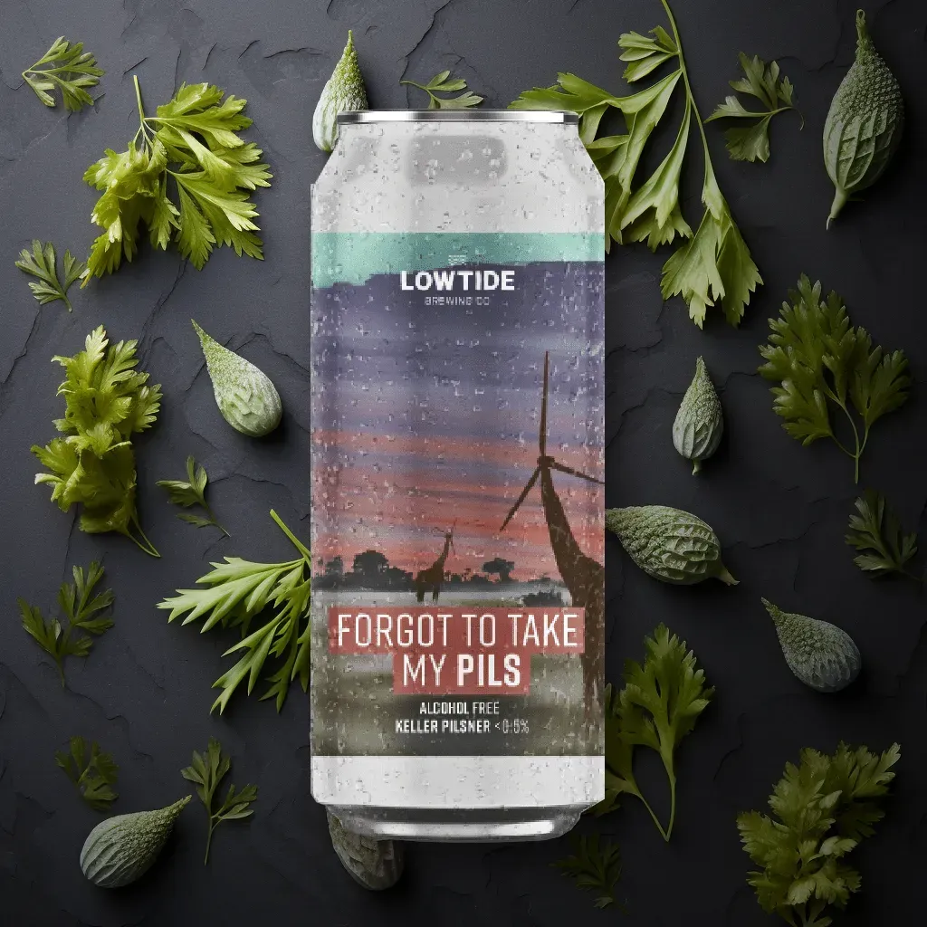 Lowtide Brewing Forgot To Take My PILS Alcohol-Free Beer (0.5% ABV)