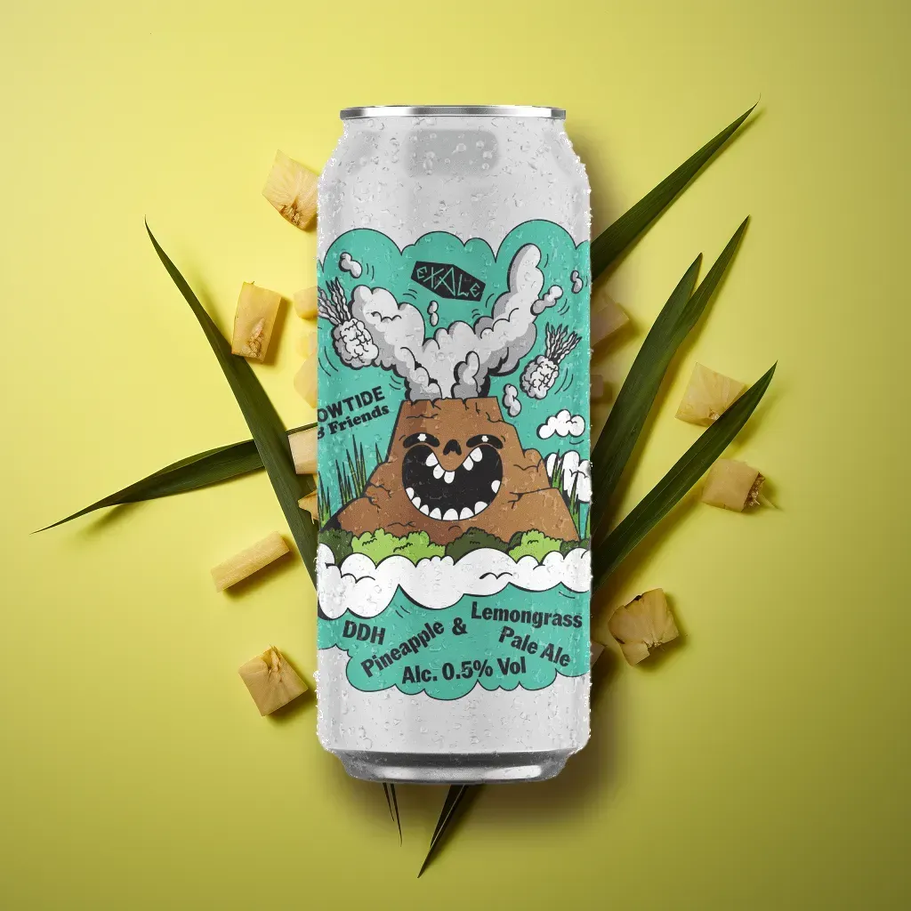 Lowtide Brewing & Exale Brewery Ohana Alcohol-Free DDH Pale Ale (0.5% ABV)