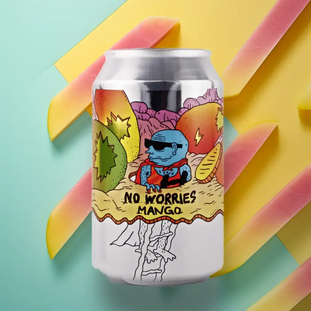 Lervig No Worries Mango Alcohol-Free Beer (0.5% ABV)