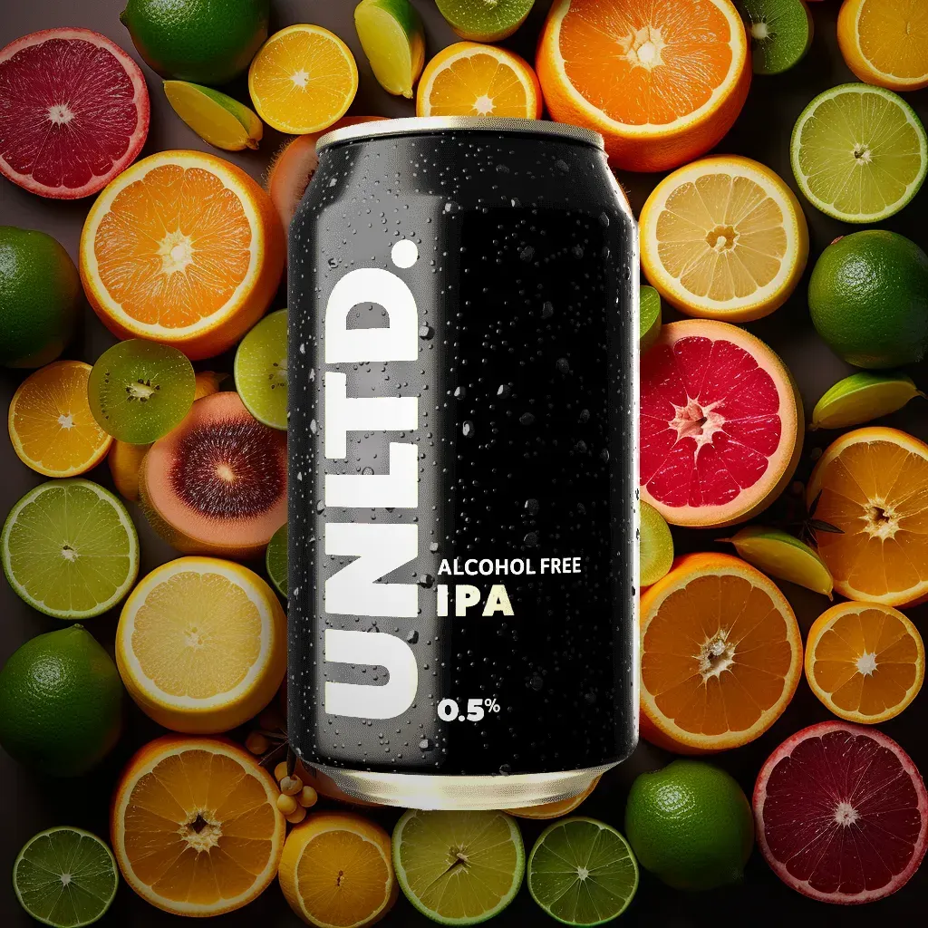 UNLTD. Alcohol-Free IPA (0.5% ABV)