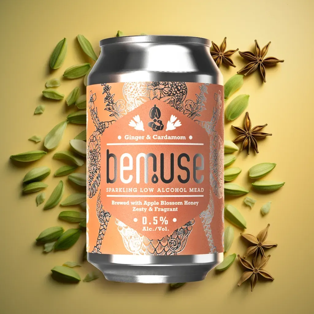 Bemuse Ginger & Cardamom Sparkling Mead (0.5% ABV)