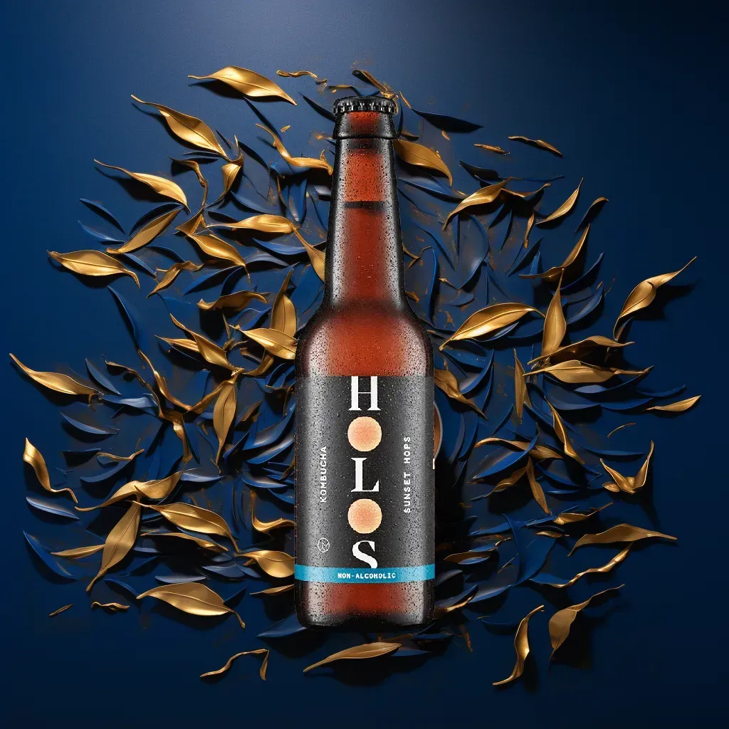 HOLOS 'Sunset Hops' Premium Kombucha (0.5% ABV)