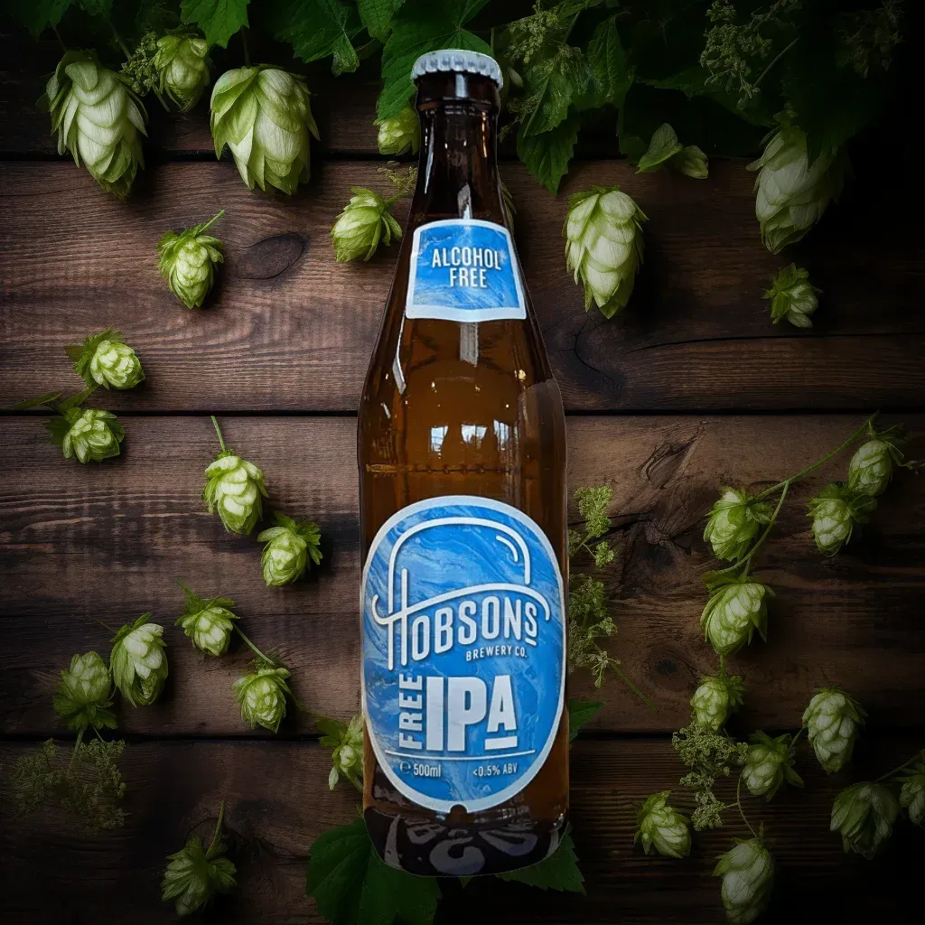 Hobsons Free IPA Alcohol-Free Beer (0.5% ABV)