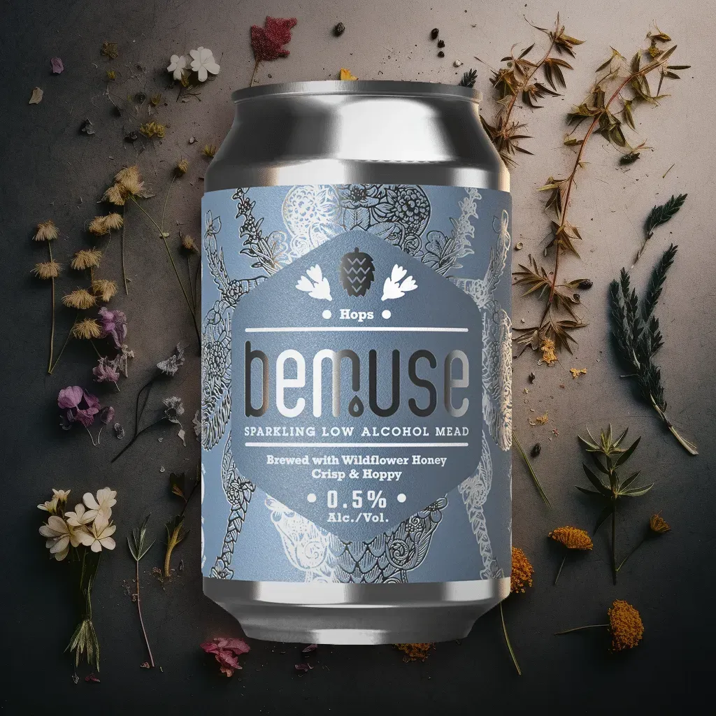 Bemuse Hops Infused Mead Sparkling Mead (0.5% ABV)