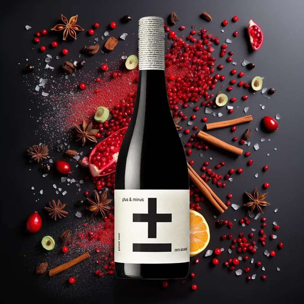 Plus & Minus Alcohol-Free Pinot Noir Red Wine (0.5% ABV)