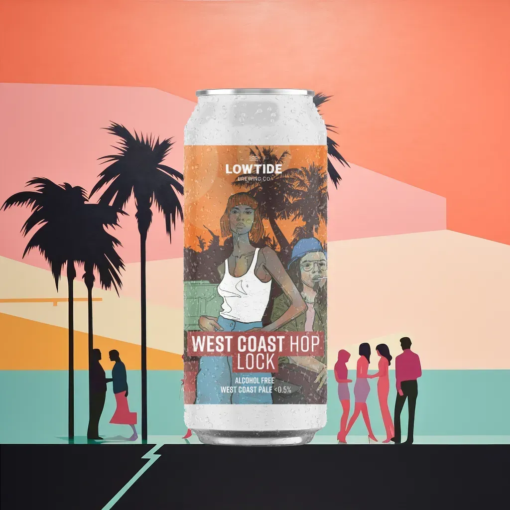 Lowtide Brewing West Coast Hop Lock Alcohol-Free Pale Ale (0.5% ABV)