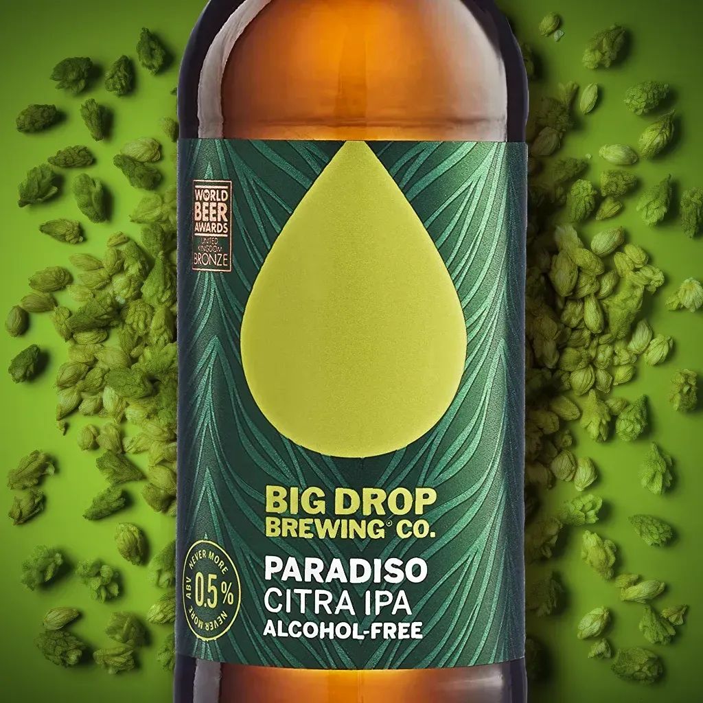 Big Drop Paradiso Alcohol-Free Citra Four Hop Pale Ale (0.5% ABV)