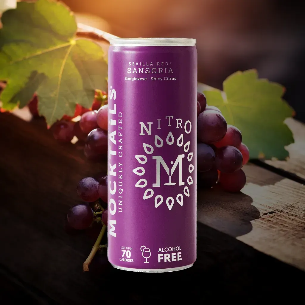 Mocktails Sevilla Red Sansgria Alcohol-Free Nitro Cocktail (0% ABV)
