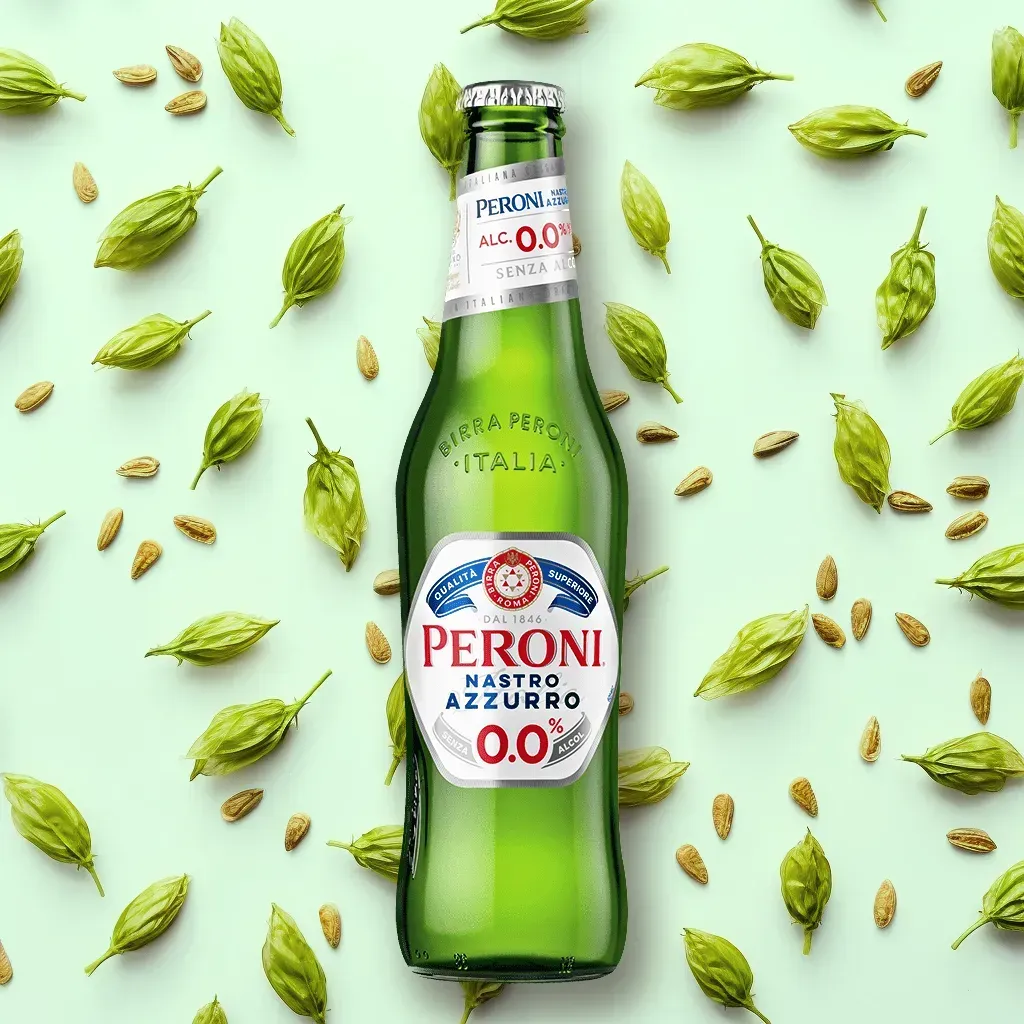 Peroni Nastro Azzurro 0.0 Alcohol-Free Lager (0.0% ABV)