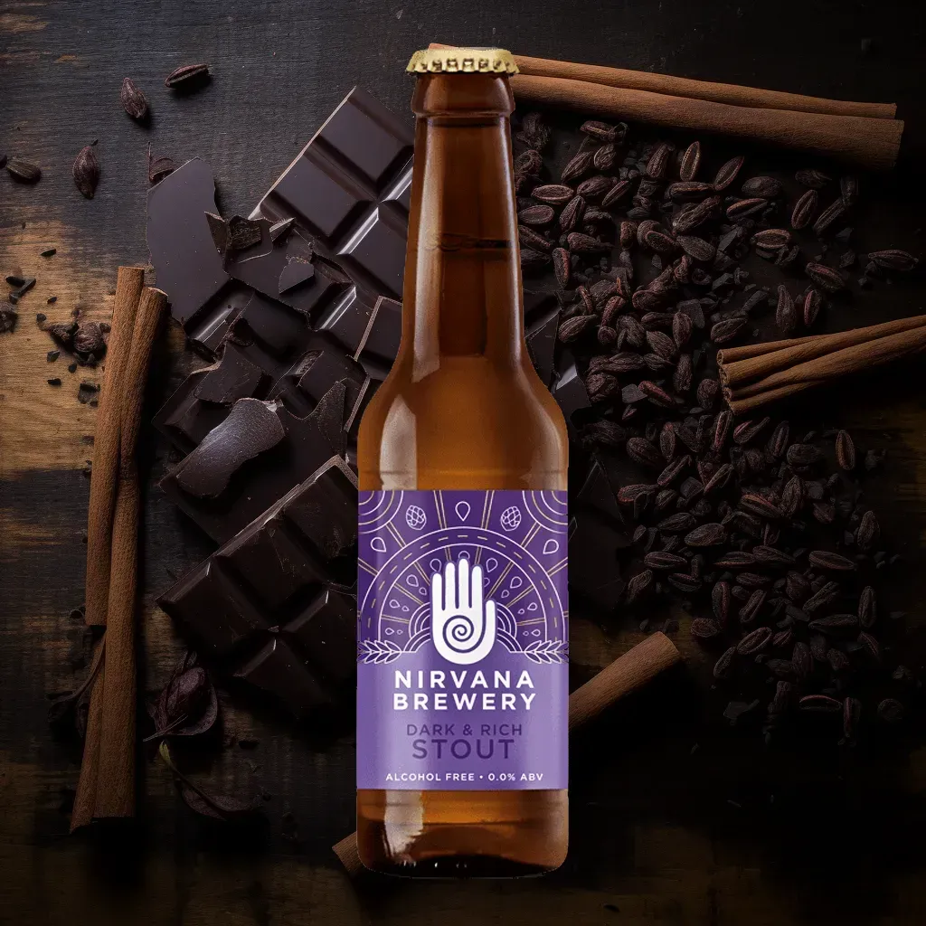 Nirvana Dark & Rich Alcohol-Free Stout (0.0% ABV)