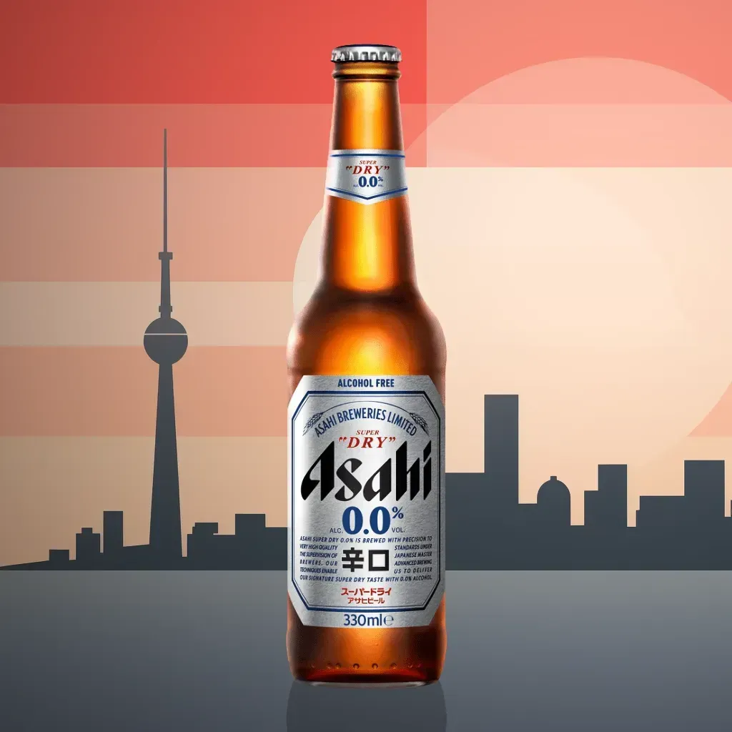 Asahi Super Dry Alcohol-Free Beer Bottle (0.0% ABV)
