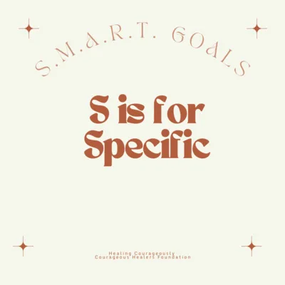 S.M.A.R.T. Goals - S is for Specific