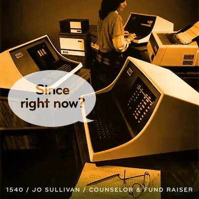 Episode 1540: Jo Sullivan / Counselor & Fund Raiser