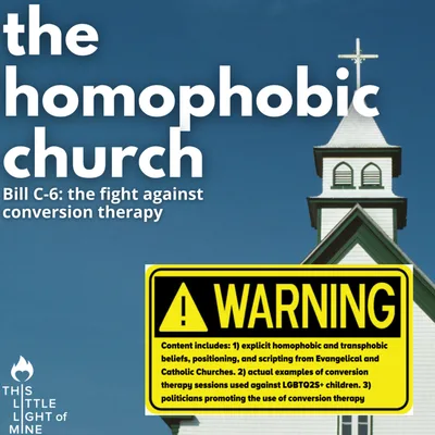 The homophobic church-  Bill C-6: the fight against conversion therapy