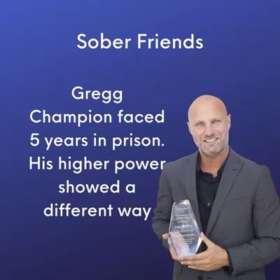 Gregg Champion faced 5 years in prison.  His higher power showed a different way