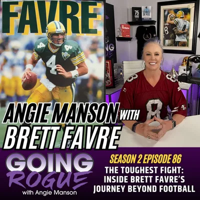 Angie Manson with Brett Favre - The Toughest Fight: Inside Brett Favre’s Journey Beyond Football