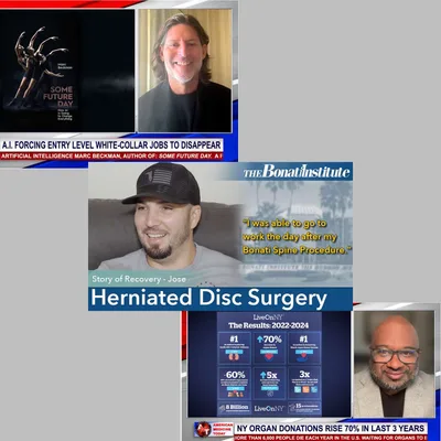 7/5/25 S11 E17 FULL AMT TV: A.I. is Replacing White Collar Workers | Jose’s Story of Recovery | New York Record High Organ Donations