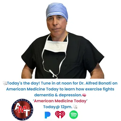 6/14/25 S11 E3150: DR. BONATI DISCUSSES HOW PHYSICAL ACTIVITY CAN MINIMZE: DEMENTIA, DEPRESSION AND NEUROPSYCHIATRIC DISEASES.