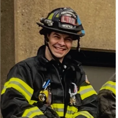 Firefighter Johnny Lawton discusses his journey to health