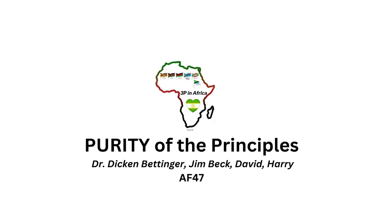 AF47-PURITY OF THE PRINCIPLES