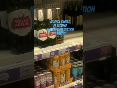 Alcohol needs to be sectioned off in shops not randomly placed on shelves #howtostopdrinking
