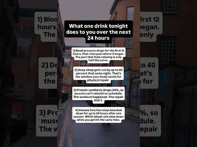 🕛 One drink tonight doesn’t stay one drink.