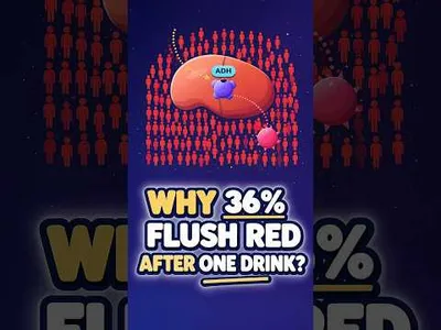 Why you turn RED after one drink #AlcoholFlush #HealthFacts