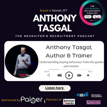 EP297: Anthony Tasgal,  Author & Trainer -  Understanding buying behaviour from the greeks and romans